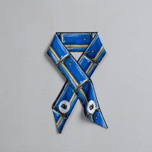 Load image into Gallery viewer, Curaçao Flag Gemstone Kokolishi twilly