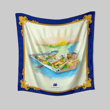 Load image into Gallery viewer, "PUNDA CURAÇAO" Kokolishi scarf on 100% silk - Edition of 50
