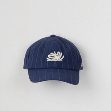 Load image into Gallery viewer, Pinstripe Kokolishi Cap - Navy Famia pa semper

