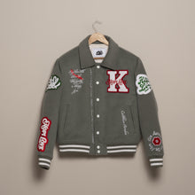 Load image into Gallery viewer, Trust the process - Kokolishi Varsity Jacket
