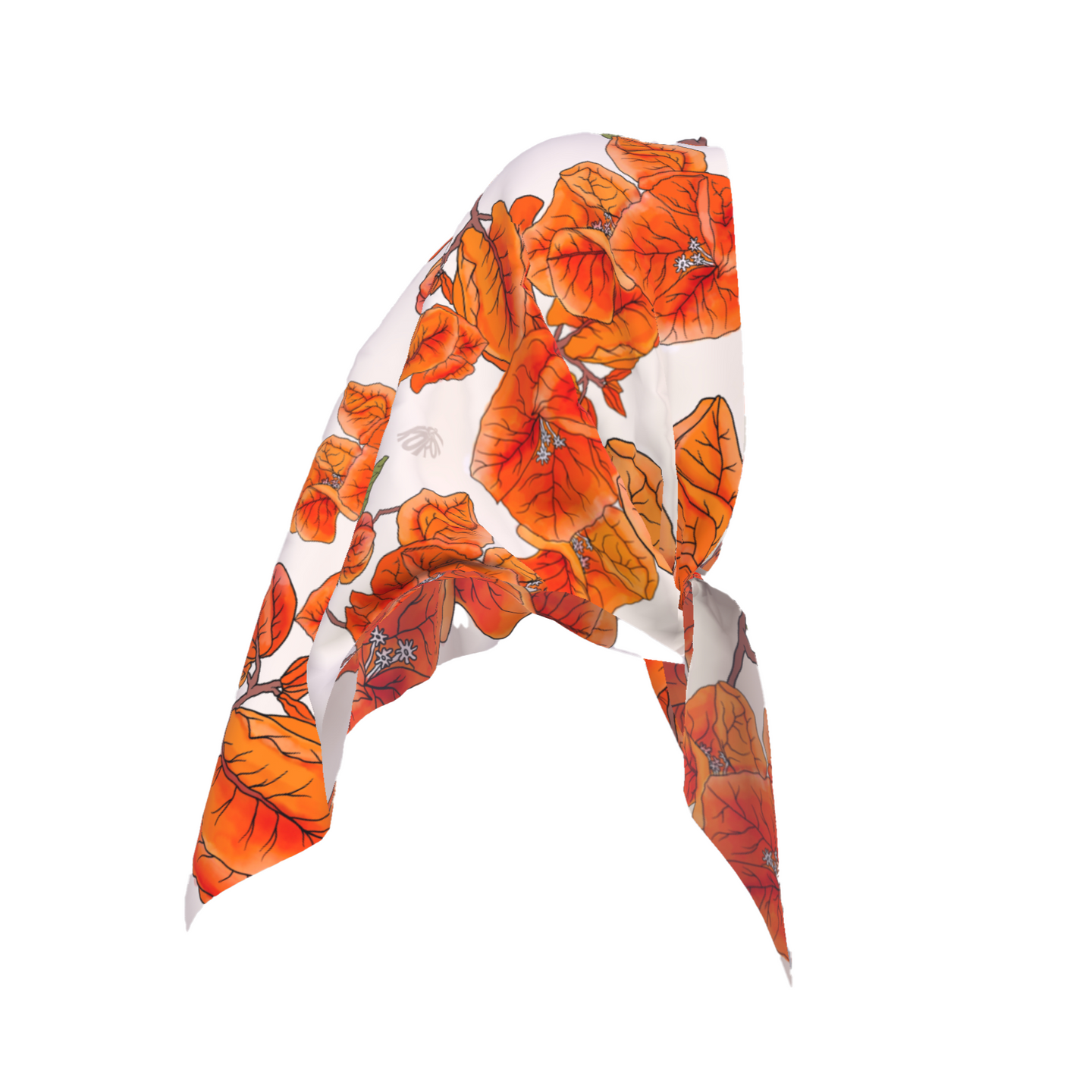 Trinitaria (bougainvillea) Scarf - Orange