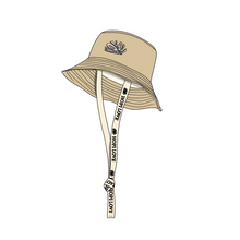 Load image into Gallery viewer, Kokolishi Bucket hat with straps - Sand
