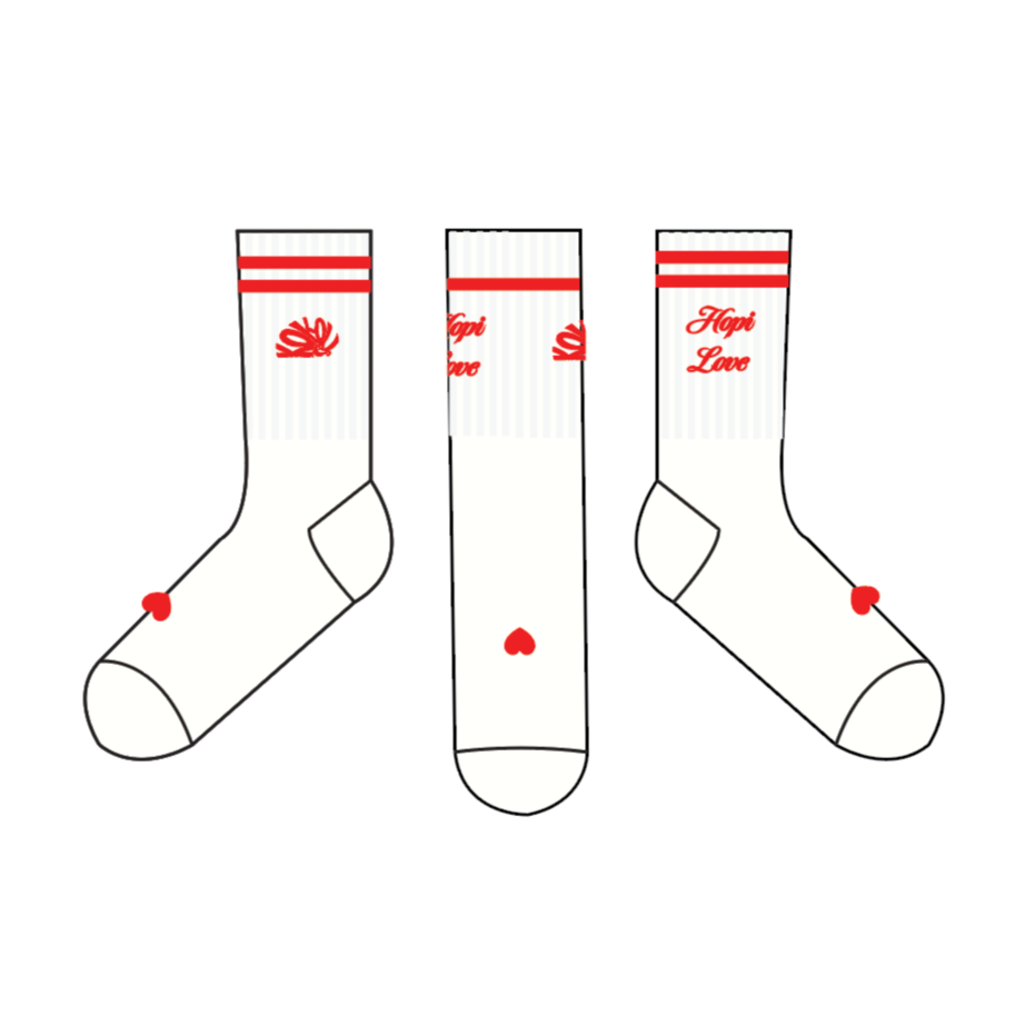 Hopi love - Kokolishi socks in classic Red