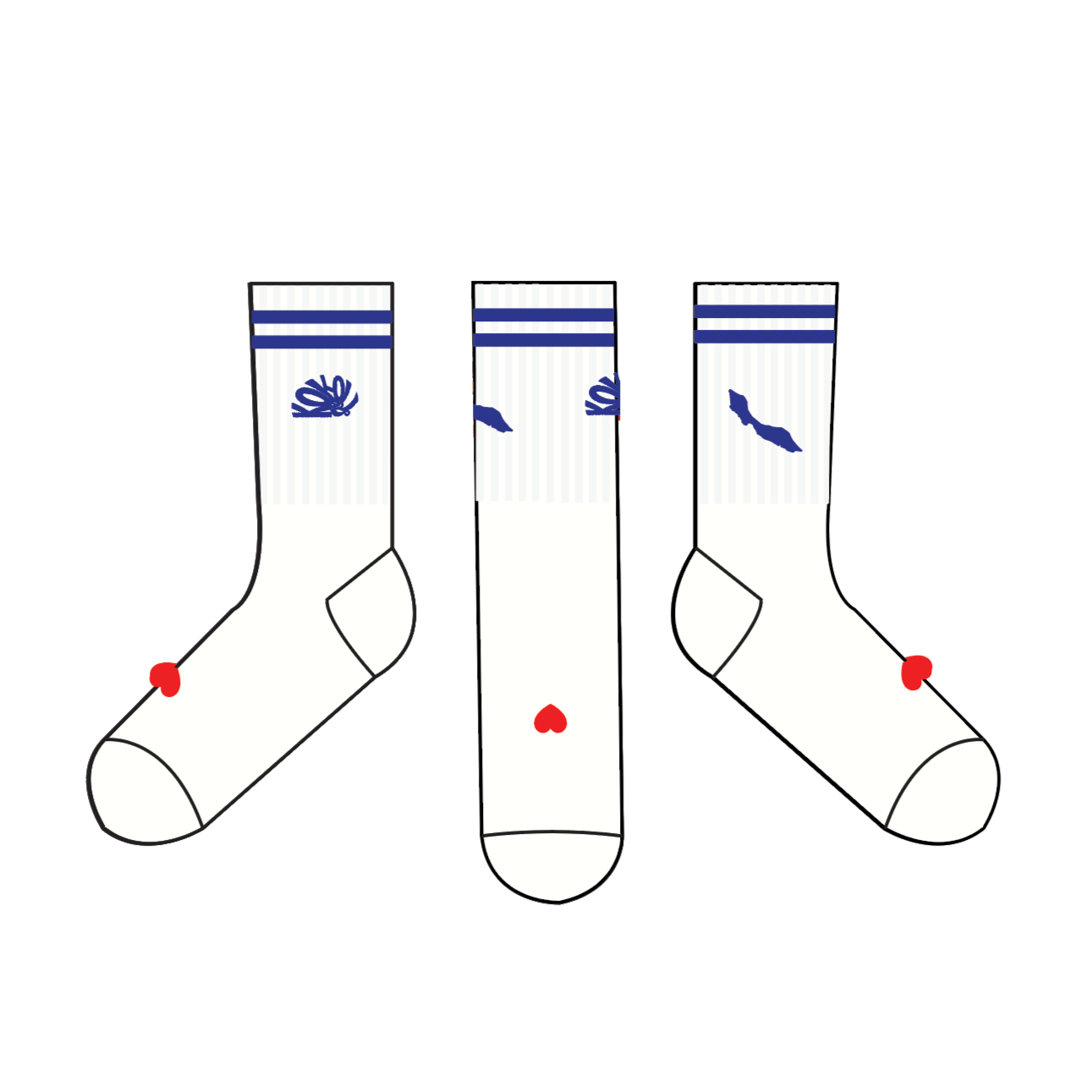 Curacao - Kokolishi socks in Blue