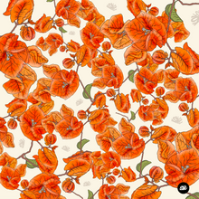 Load image into Gallery viewer, Trinitaria (bougainvillea) Scarf - Orange
