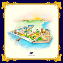 Load image into Gallery viewer, &quot;PUNDA CURAÇAO&quot; Kokolishi scarf on 100% silk - Edition of 50
