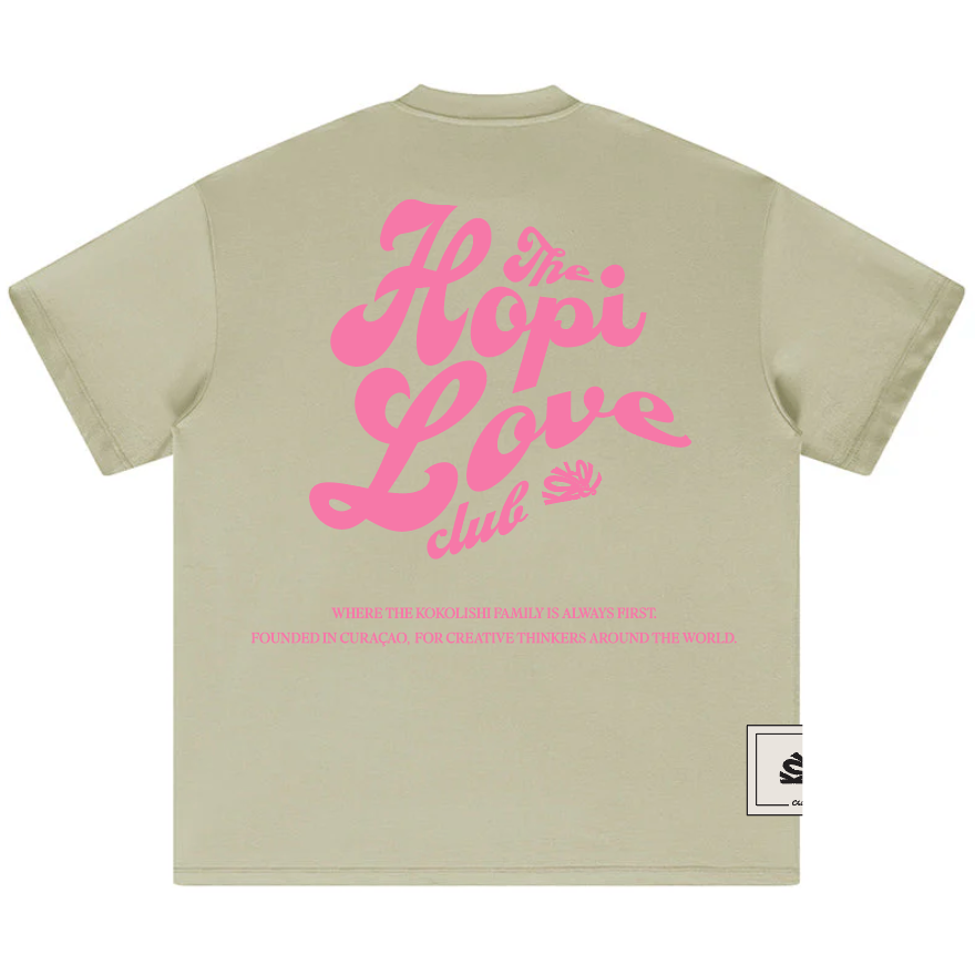 KIDS The Hopi love club Kokolishi Tee - Cream/Pink