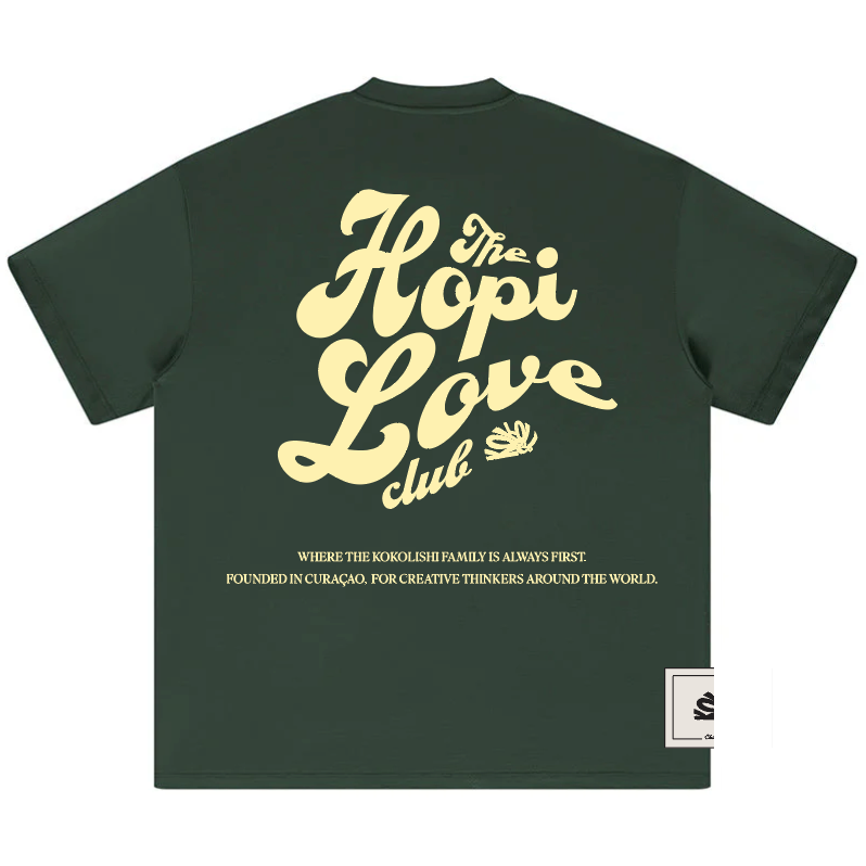 KIDS The Hopi love club Kokolishi Tee | Green/Cream