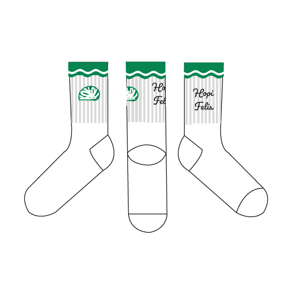 Green Hopi felis - Kokolishi socks