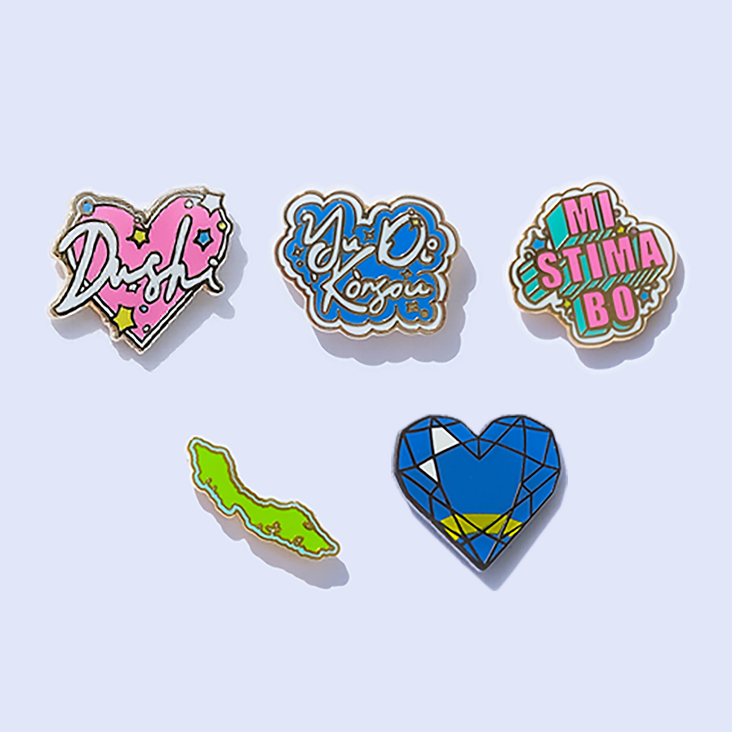 Pack of 5 Kokolishi pins